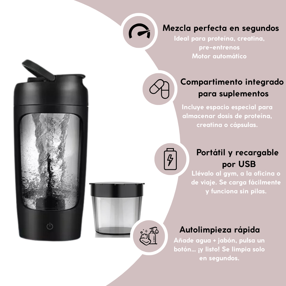Shaker eléctrico portátil